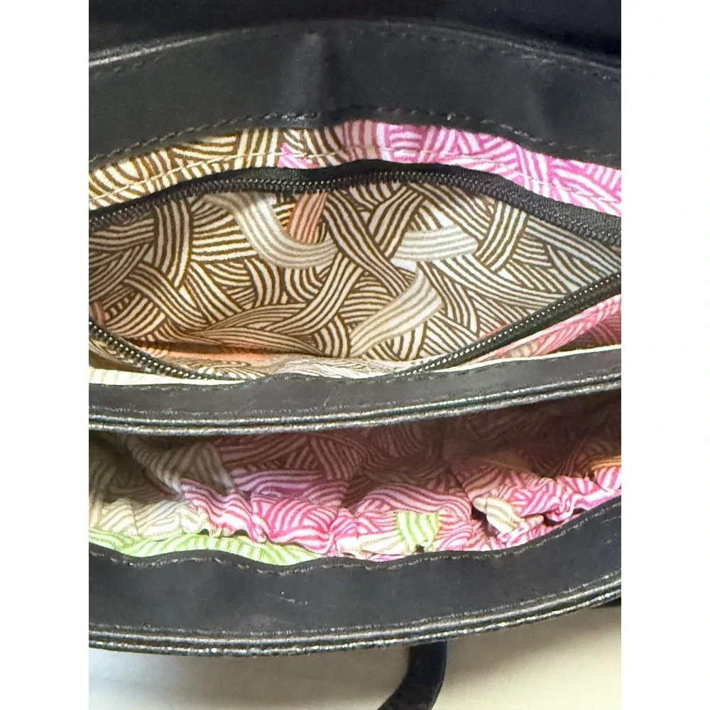 THE SAK Black Leather Crossbody‎ Evening Bag Purse Gold Metallic Snakeskin